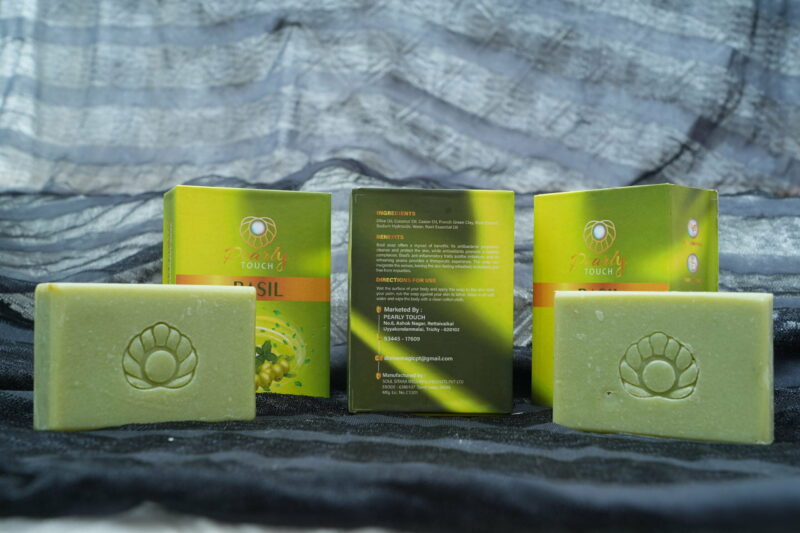 Organic Basil Soap - Handmade & Purifying with Sacred Tulsi