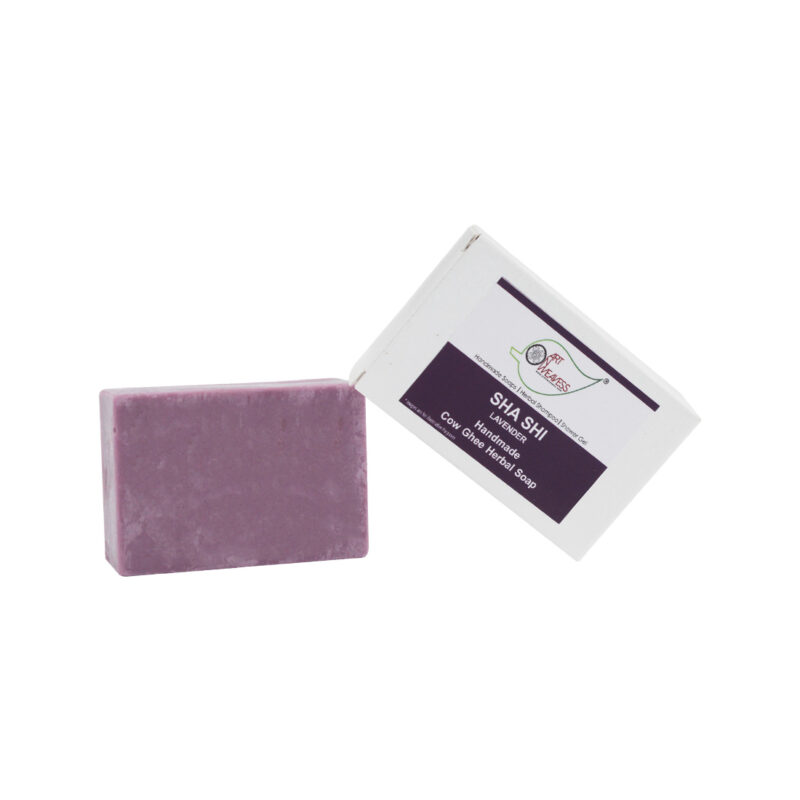 Lavender Cow Ghee Herbal Soap - Image 2