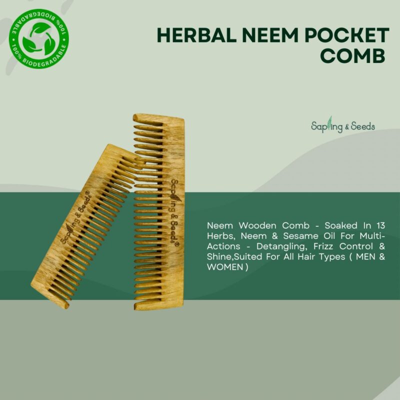 Herbal Neem pocket Comb