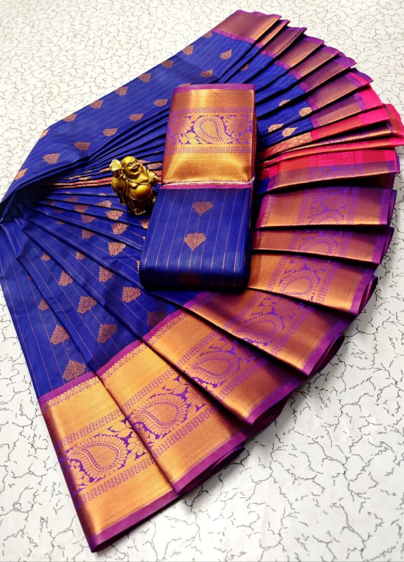 ELITE BRIDAL PICK &PICK SILK SAREES *Samuthrika/vasthrakalag type* *Bridal silk material (type of pure silk)* *Real 3D Embosed" - Image 3