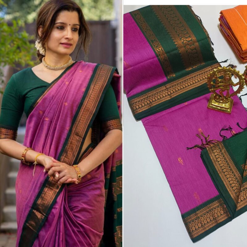 💫💫 *Premium Premium Premium Quality Kalyani cotton saree/Lata Gadwal Paithani*💫💫 - Image 13