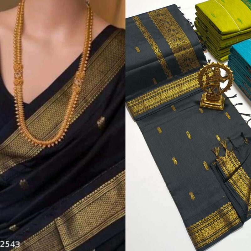 💫💫 *Premium Premium Premium Quality Kalyani cotton saree/Lata Gadwal Paithani*💫💫 - Image 11