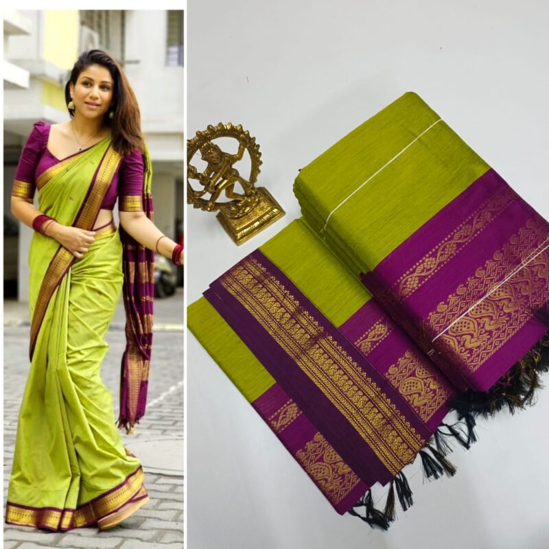 💫💫 *Premium Premium Premium Quality Kalyani cotton saree/Lata Gadwal Paithani*💫💫 - Image 16