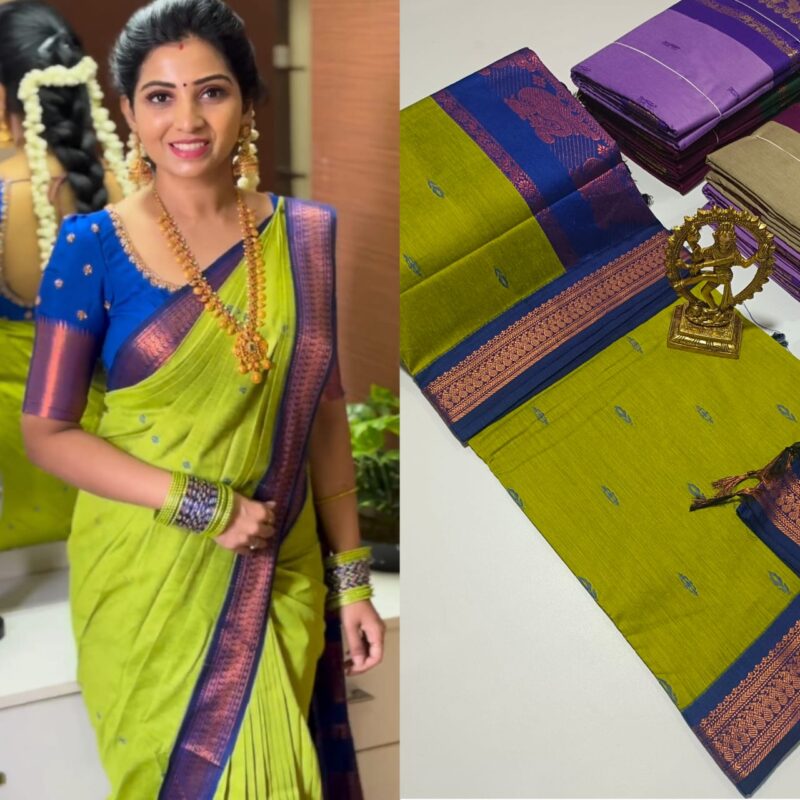 💫💫 *Premium Premium Premium Quality Kalyani cotton saree/Lata Gadwal Paithani*💫💫 - Image 14