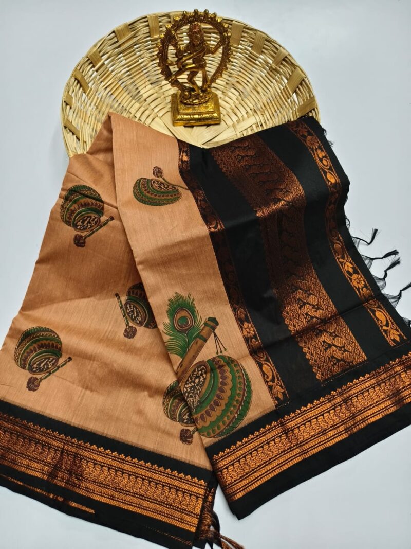 *Premium Quality kalamkari design & cotton saree* - Image 14